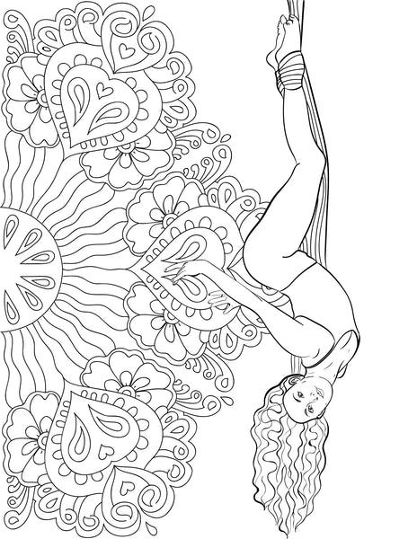 Aerial Silks Coloring Book